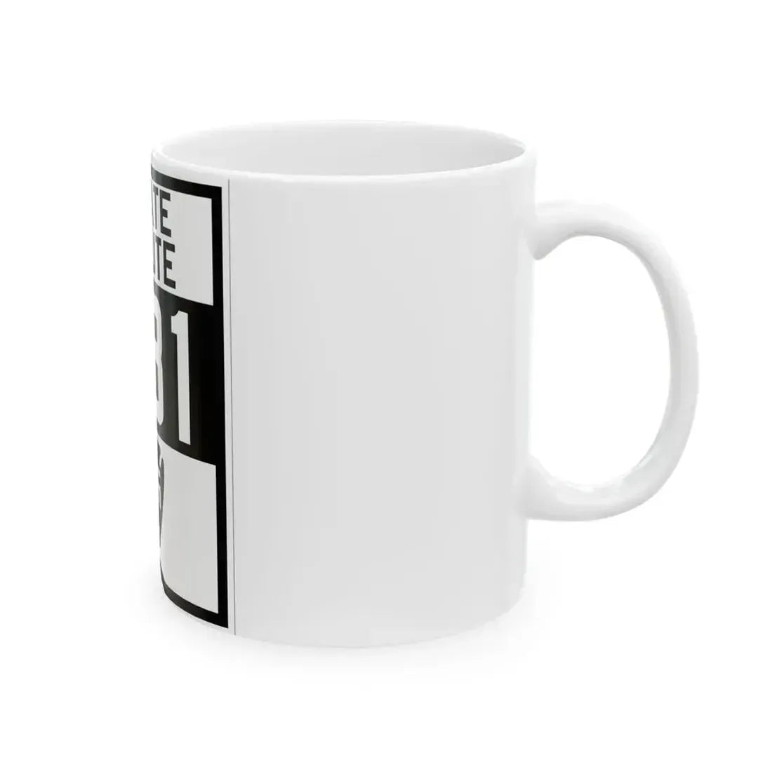 Arizona 181 1927 (Arizona) (Road Sign) White Coffee Mug - Go Mug Yourself