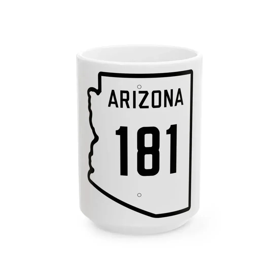 Arizona 181 1941 (Arizona) (Road Sign) White Coffee Mug 15oz - Go Mug Yourself