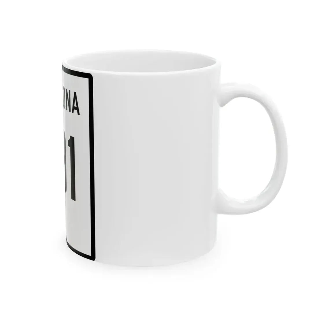 Arizona 181 1941 (Arizona) (Road Sign) White Coffee Mug - Go Mug Yourself
