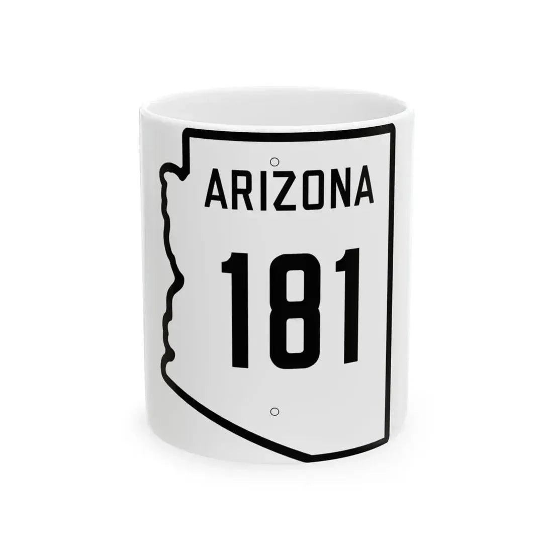 Arizona 181 1941 (Arizona) (Road Sign) White Coffee Mug - Go Mug Yourself