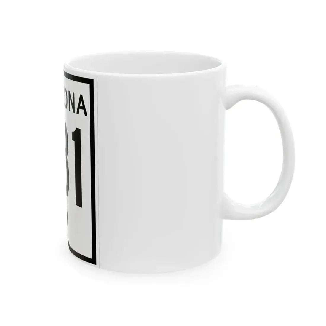 Arizona 181 1956 (Arizona) (Road Sign) White Coffee Mug - Go Mug Yourself