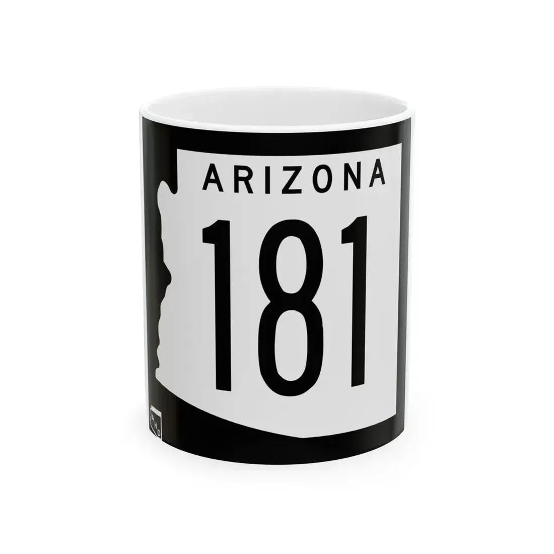 Arizona 181 1963 (Arizona) (Road Sign) White Coffee Mug 11oz - Go Mug Yourself