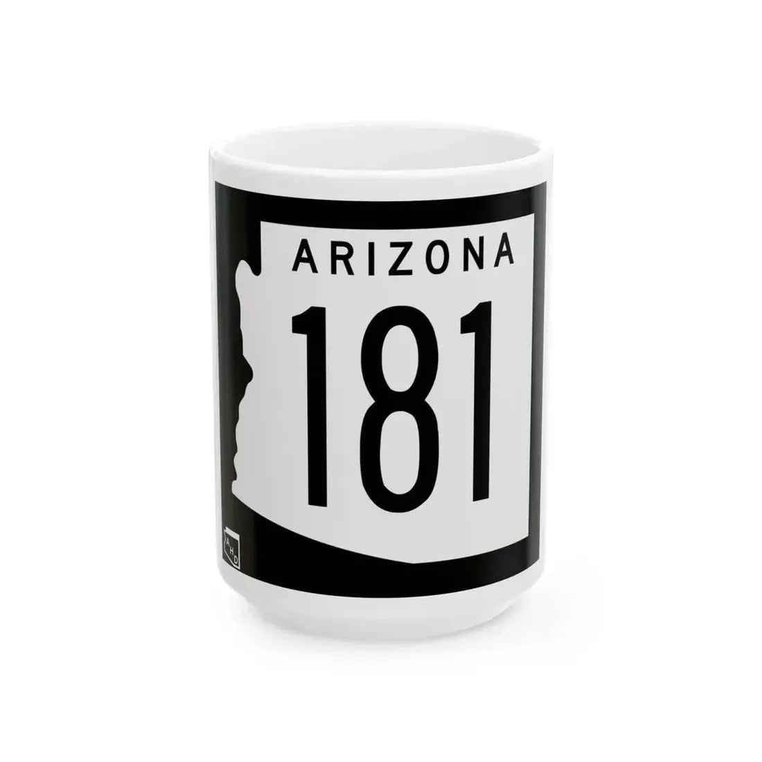 Arizona 181 1963 (Arizona) (Road Sign) White Coffee Mug - Go Mug Yourself