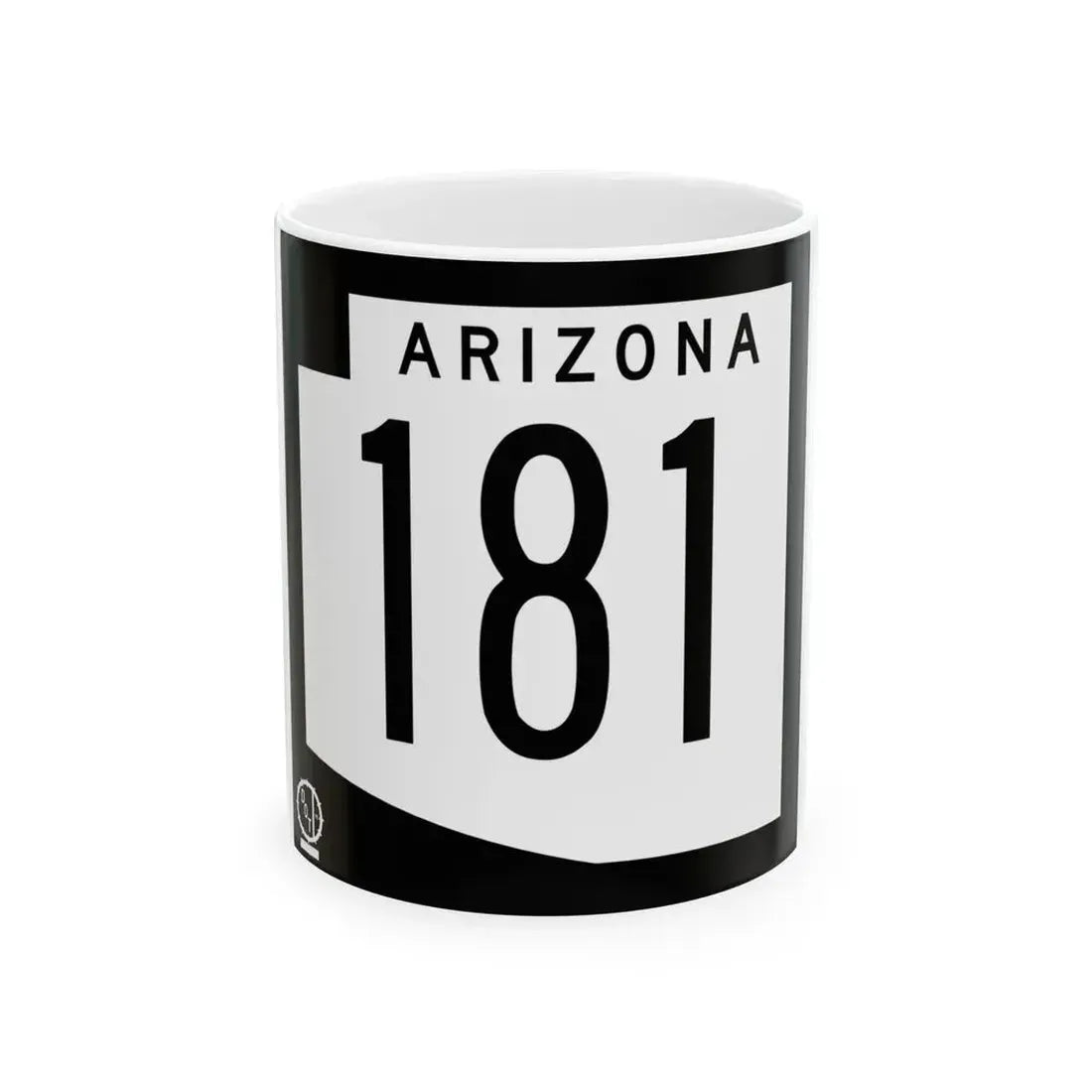 Arizona 181 1978 (Arizona) (Road Sign) White Coffee Mug 11oz - Go Mug Yourself
