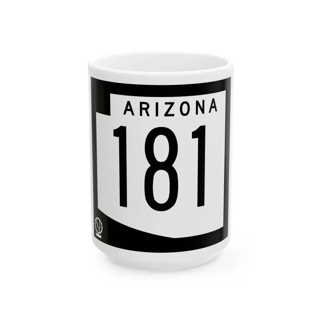 Arizona 181 1978 (Arizona) (Road Sign) White Coffee Mug 15oz - Go Mug Yourself