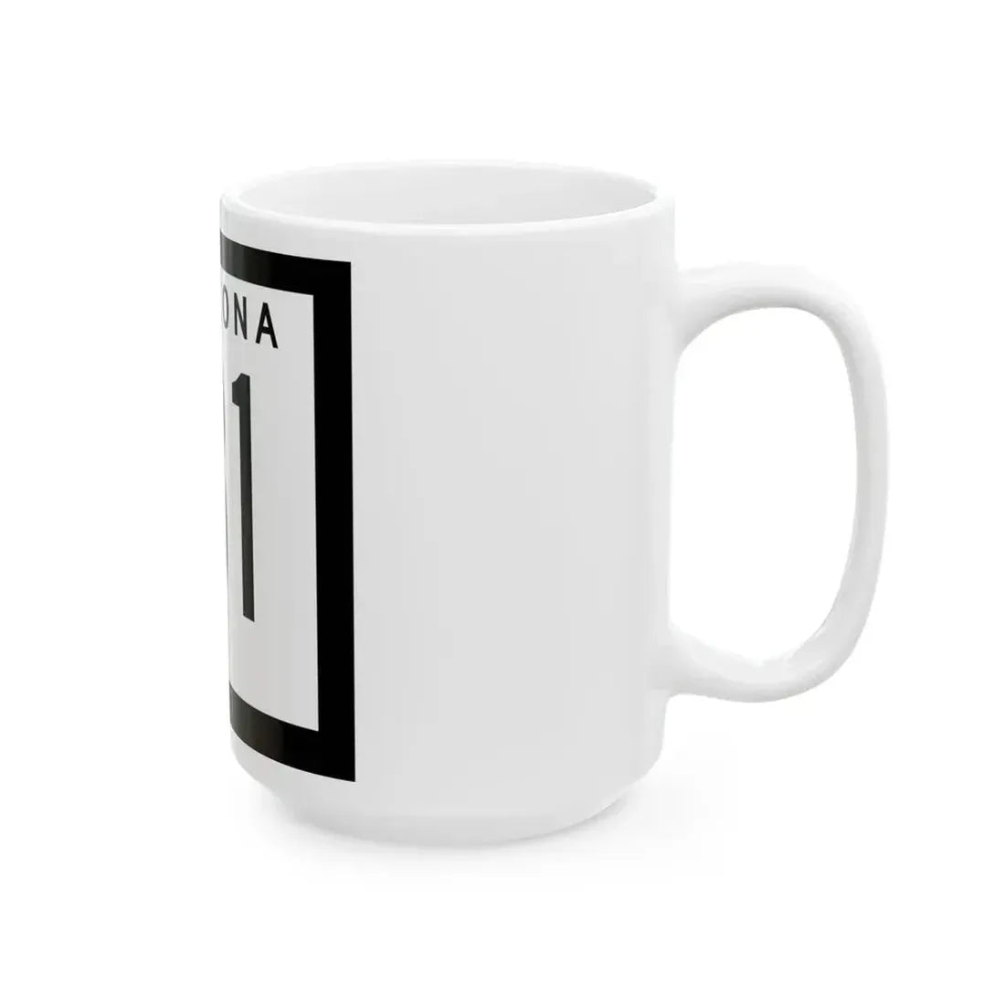 Arizona 181 1978 (Arizona) (Road Sign) White Coffee Mug - Go Mug Yourself