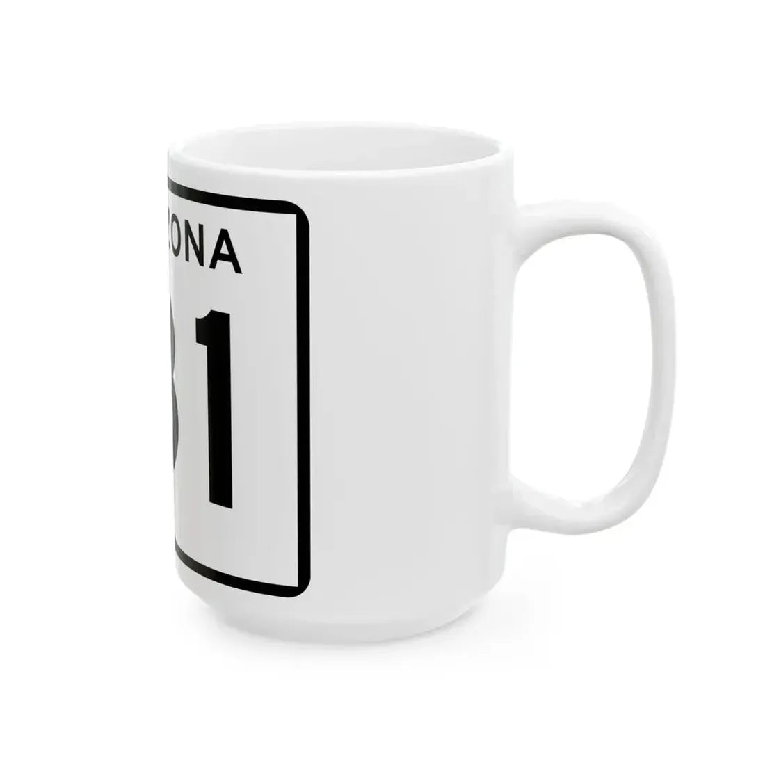 Arizona 181 (Arizona) (Road Sign) White Coffee Mug - Go Mug Yourself