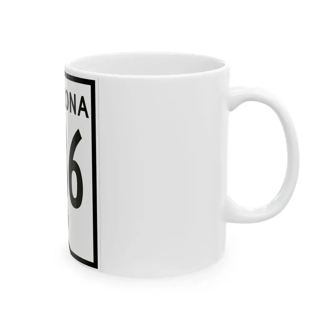Arizona 186 1956 (Arizona) (Road Sign) White Coffee Mug - Go Mug Yourself