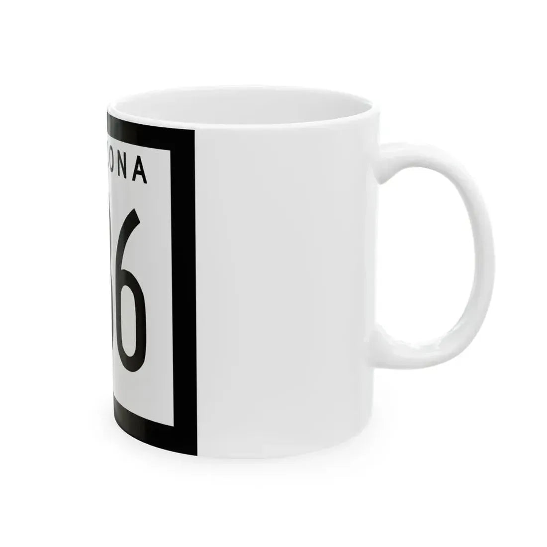 Arizona 186 1963 (Arizona) (Road Sign) White Coffee Mug - Go Mug Yourself