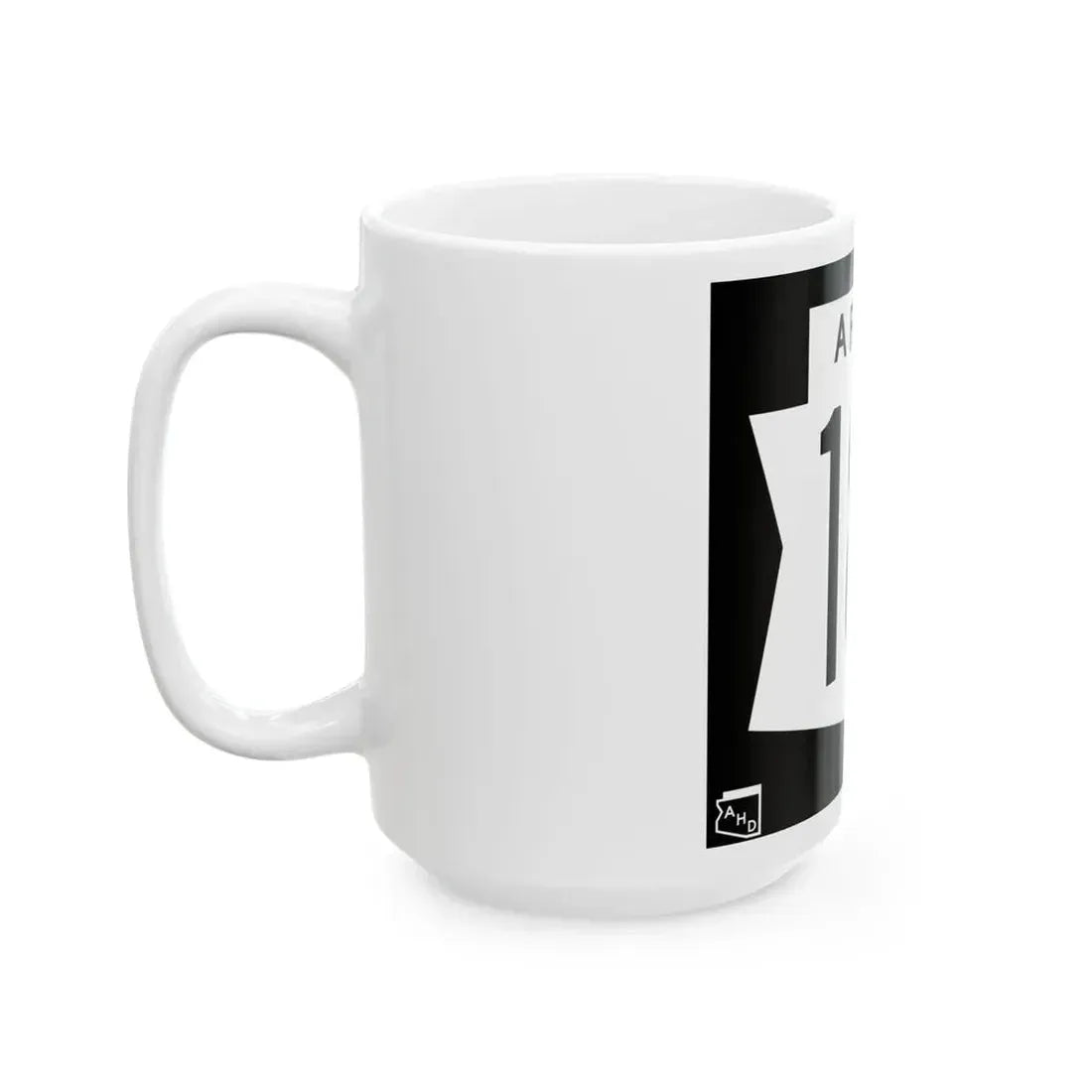 Arizona 186 1973 (Arizona) (Road Sign) White Coffee Mug - Go Mug Yourself