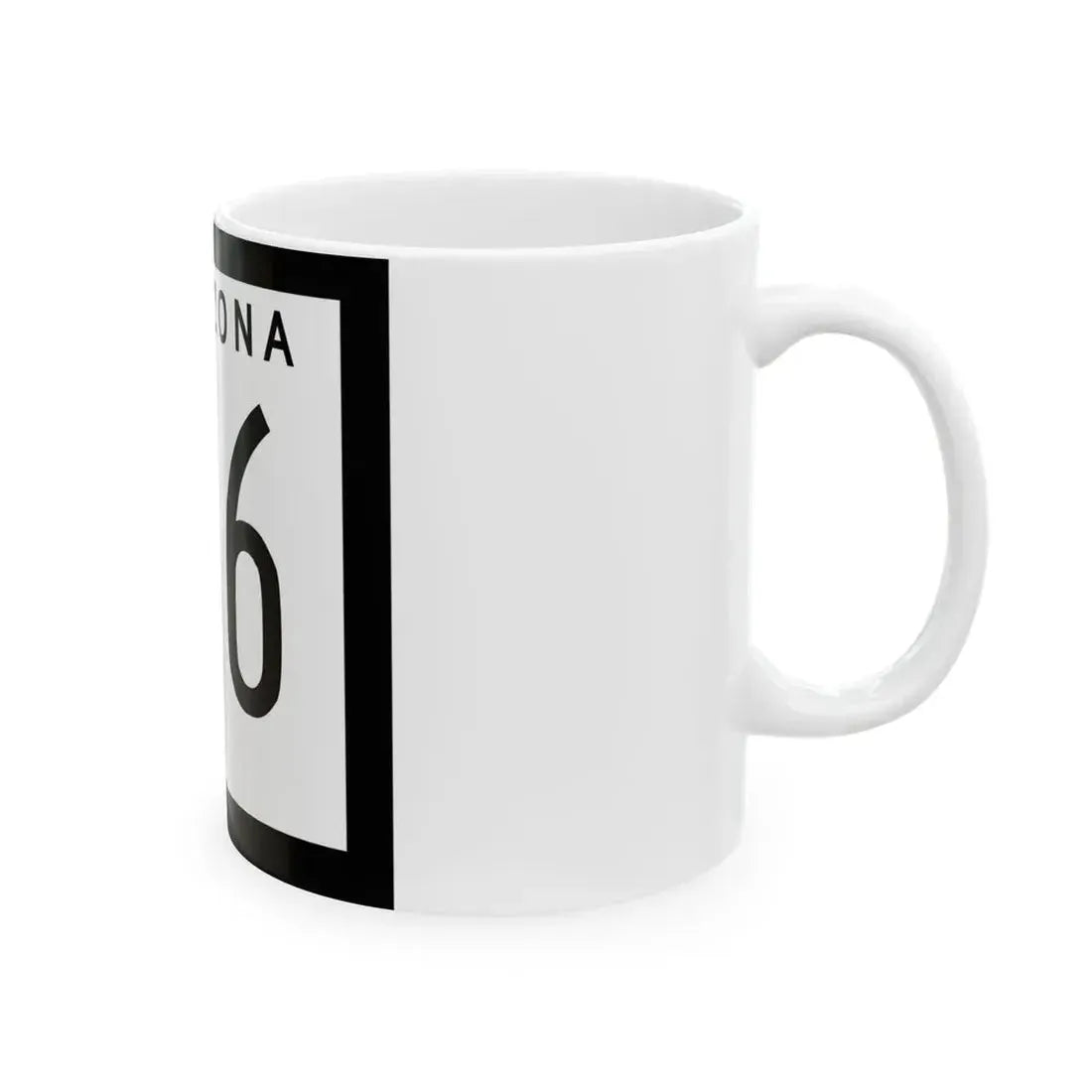 Arizona 186 1978 (Arizona) (Road Sign) White Coffee Mug - Go Mug Yourself