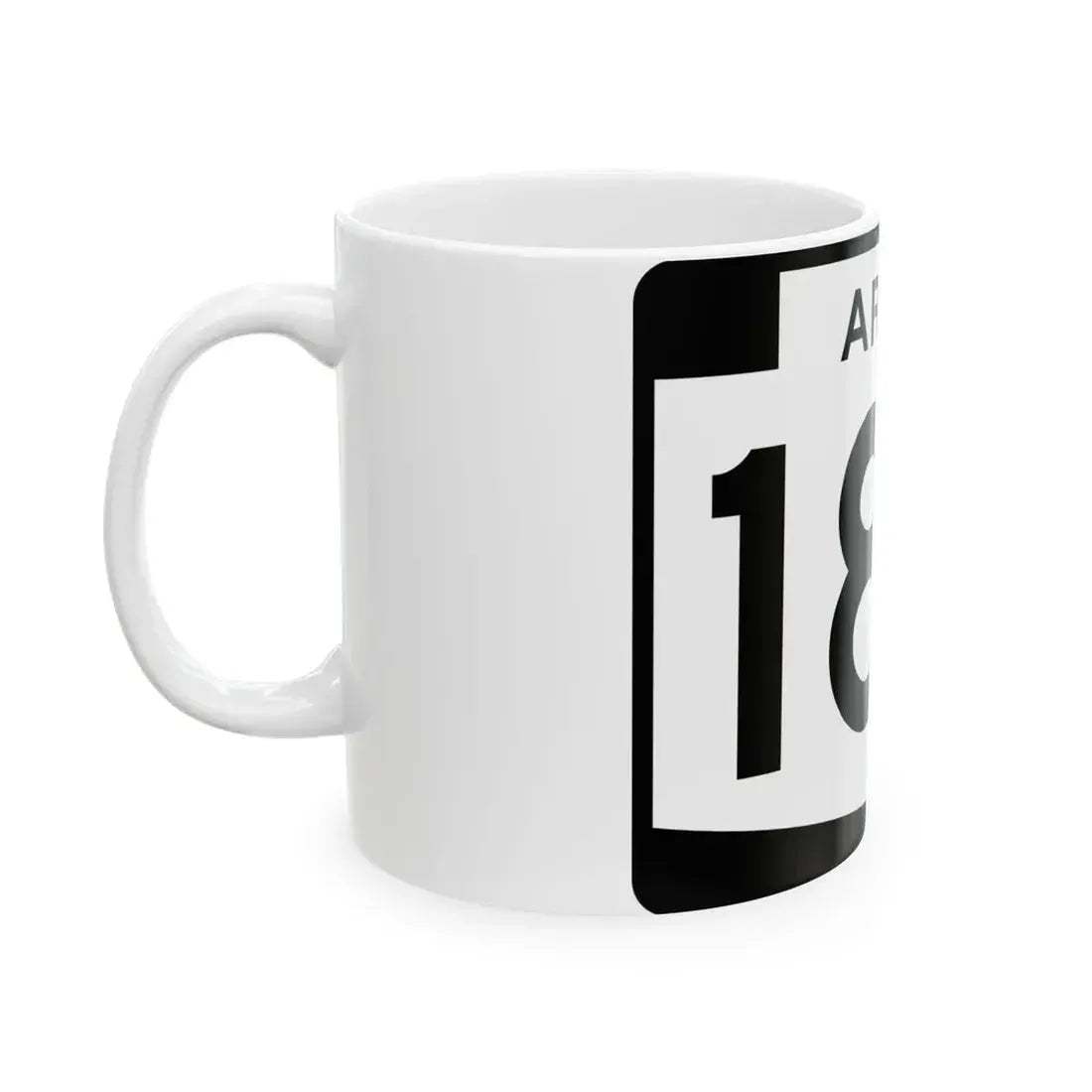 Arizona 186 (Arizona) (Road Sign) White Coffee Mug - Go Mug Yourself