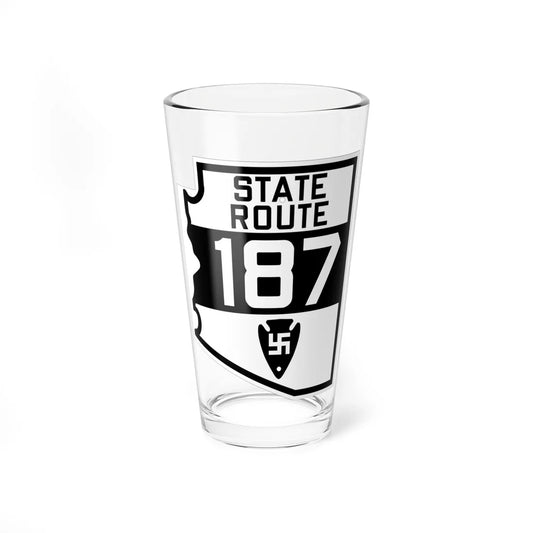 Arizona 187 1927 (Arizona) (Road Sign) Pint Glss 16oz 16oz - Go Mug Yourself
