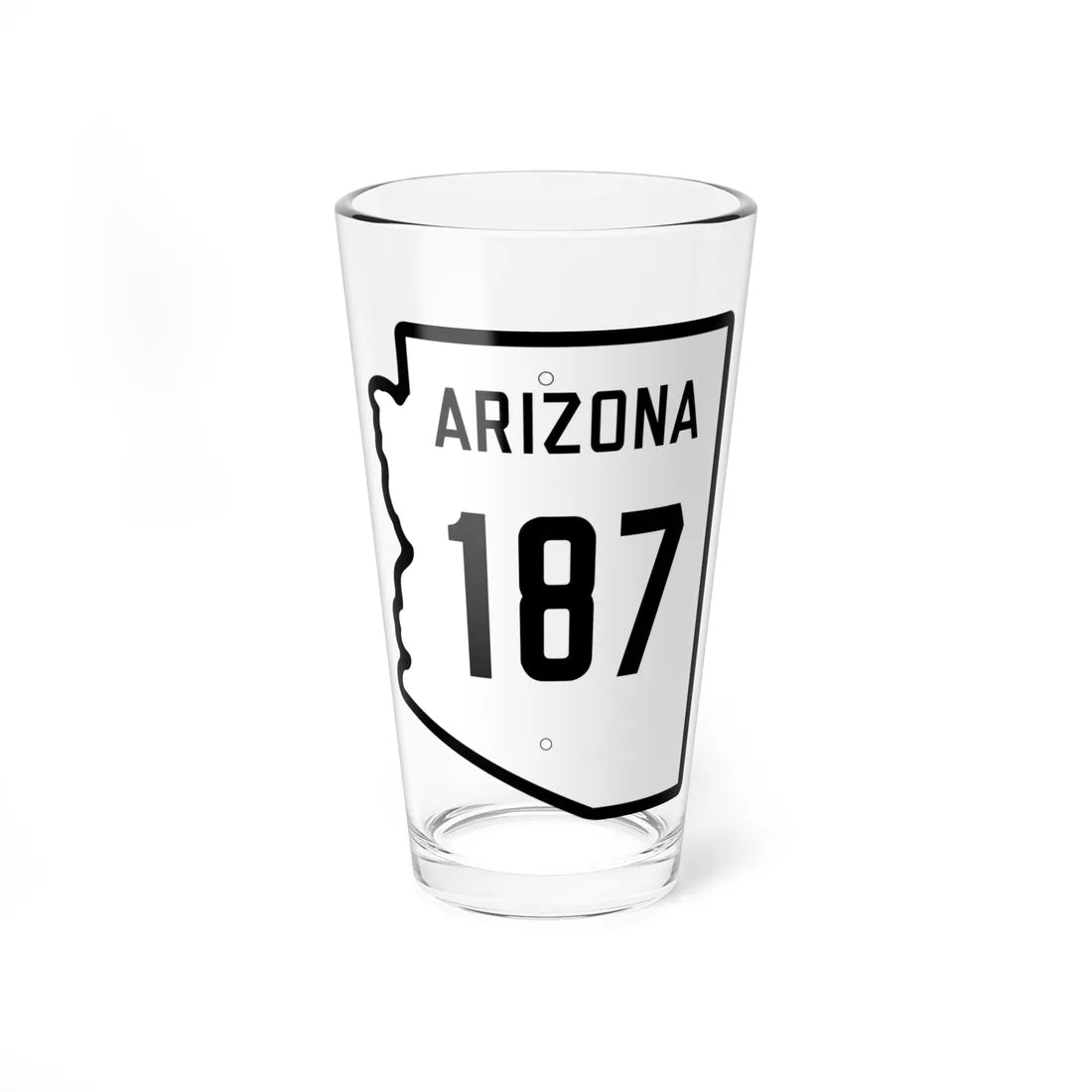 Arizona 187 1941 (Arizona) (Road Sign) Pint Glss 16oz 16oz - Go Mug Yourself