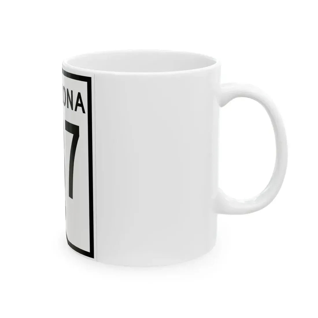 Arizona 187 1956 (Arizona) (Road Sign) White Coffee Mug - Go Mug Yourself