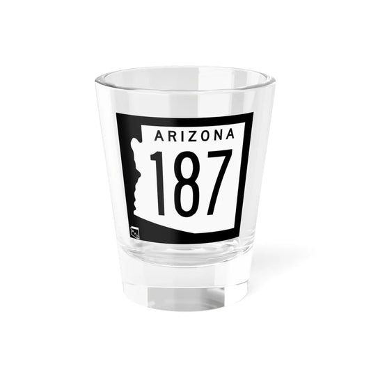 Arizona 187 1963 (Arizona) (Road Sign) Shot Glass 1.5oz 1.5oz - Go Mug Yourself