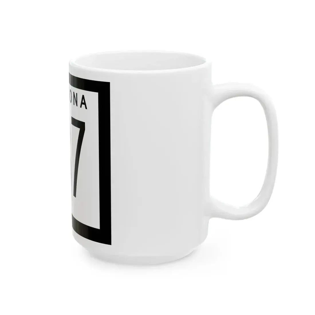 Arizona 187 1973 (Arizona) (Road Sign) White Coffee Mug - Go Mug Yourself