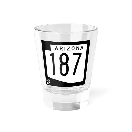 Arizona 187 1978 (Arizona) (Road Sign) Shot Glass 1.5oz 1.5oz - Go Mug Yourself