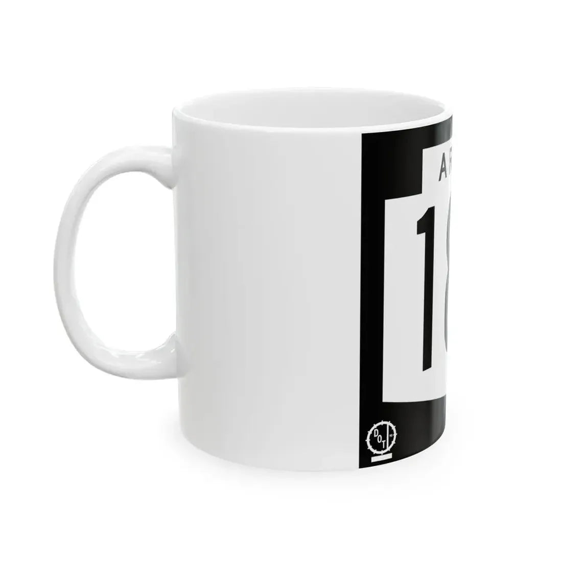 Arizona 187 1978 (Arizona) (Road Sign) White Coffee Mug - Go Mug Yourself