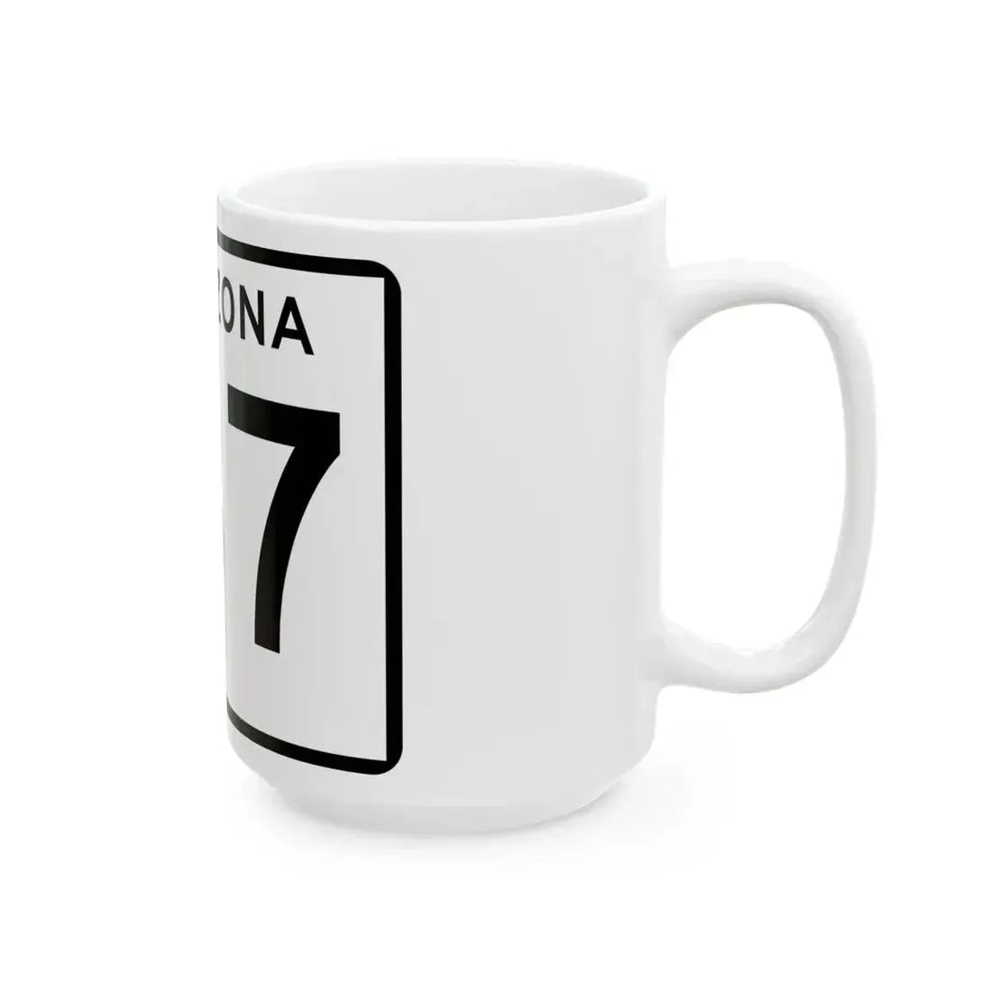Arizona 187 (Arizona) (Road Sign) White Coffee Mug - Go Mug Yourself