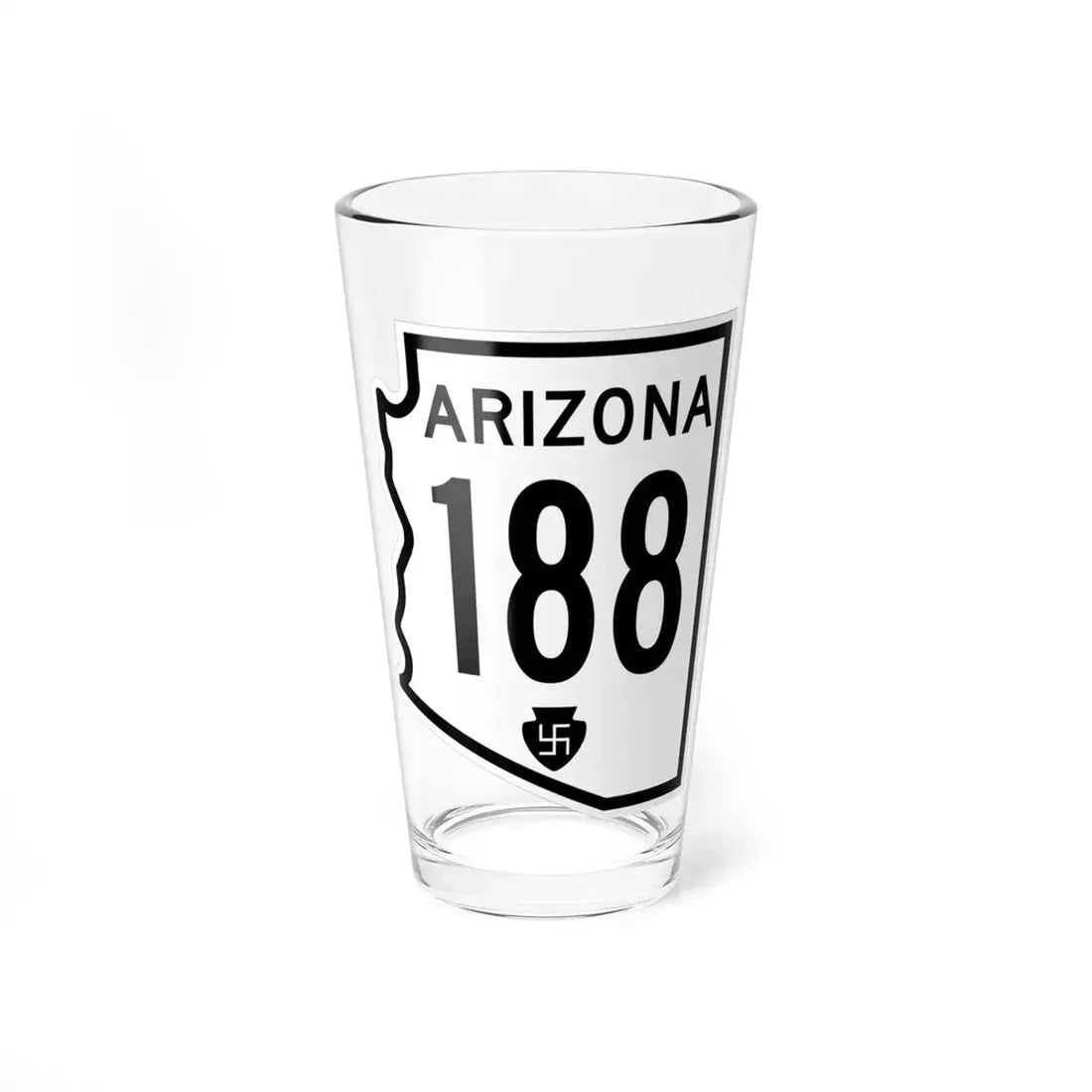Arizona 188 1956 (Arizona) (Road Sign) Pint Glss 16oz 16oz - Go Mug Yourself