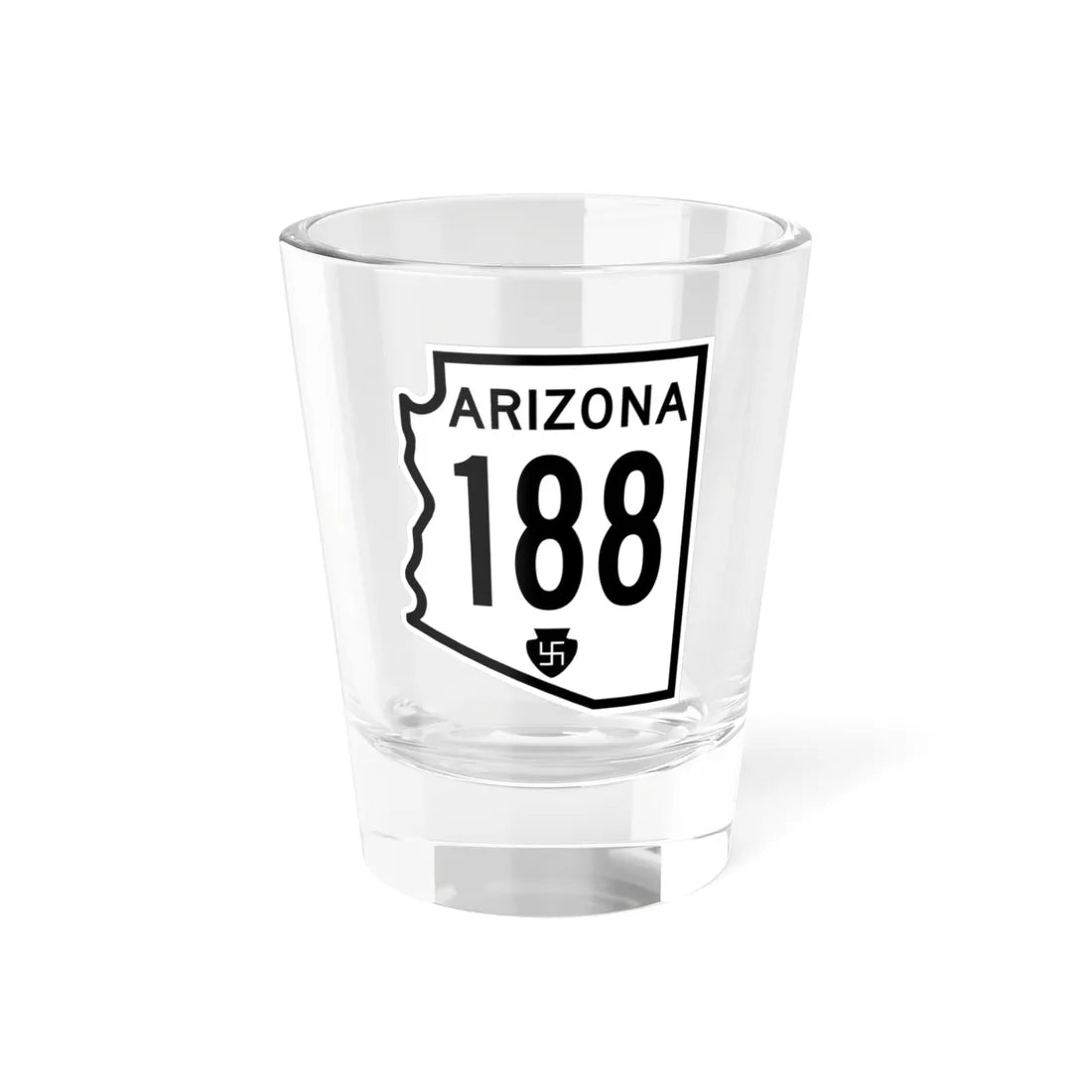 Arizona 188 1956 (Arizona) (Road Sign) Shot Glass 1.5oz 1.5oz - Go Mug Yourself