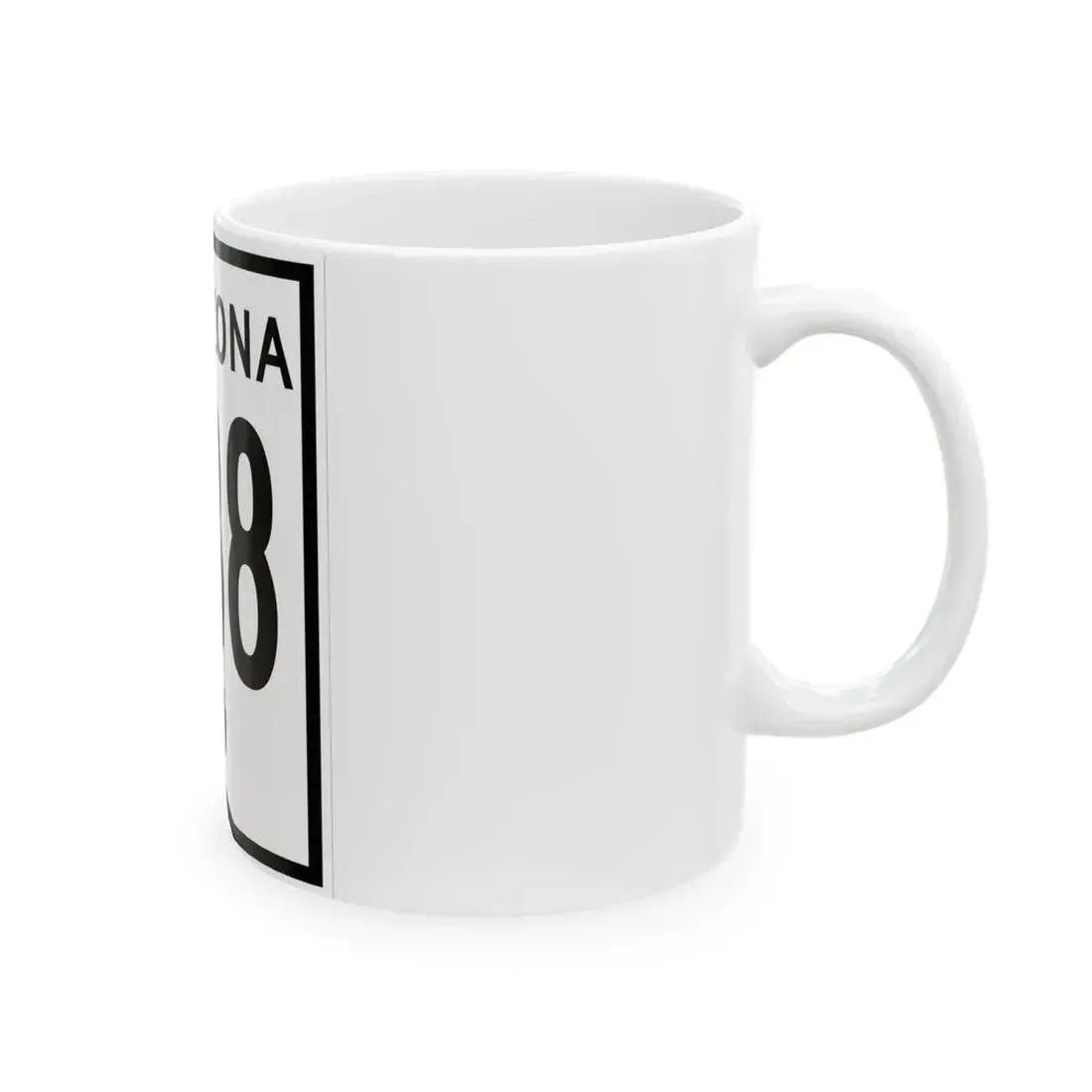 Arizona 188 1956 (Arizona) (Road Sign) White Coffee Mug - Go Mug Yourself