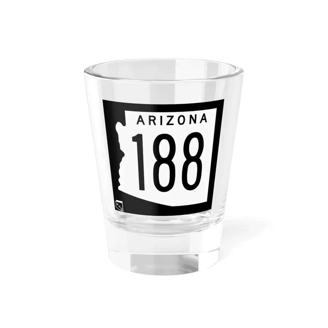 Arizona 188 1963 (Arizona) (Road Sign) Shot Glass 1.5oz 1.5oz - Go Mug Yourself