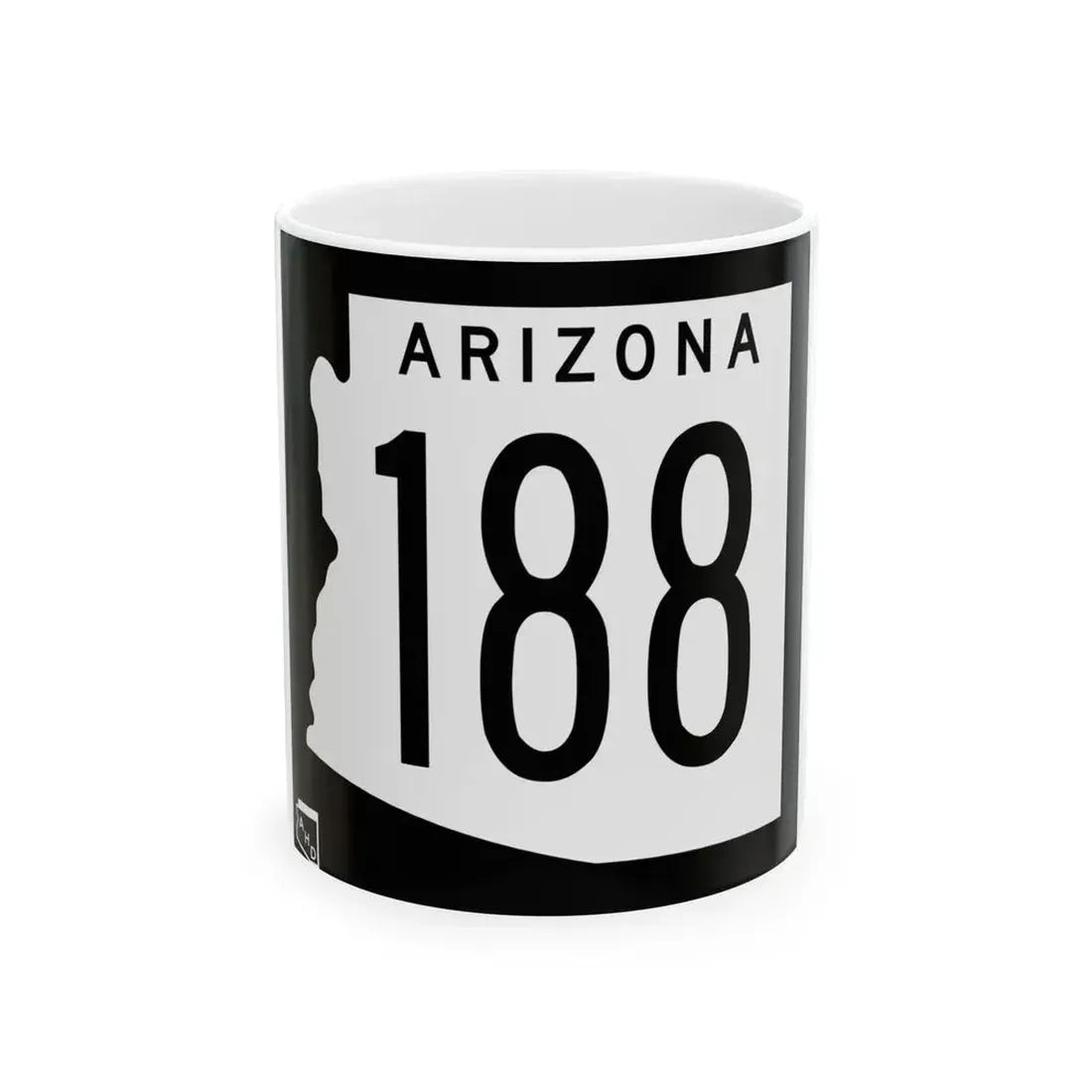 Arizona 188 1963 (Arizona) (Road Sign) White Coffee Mug 11oz - Go Mug Yourself