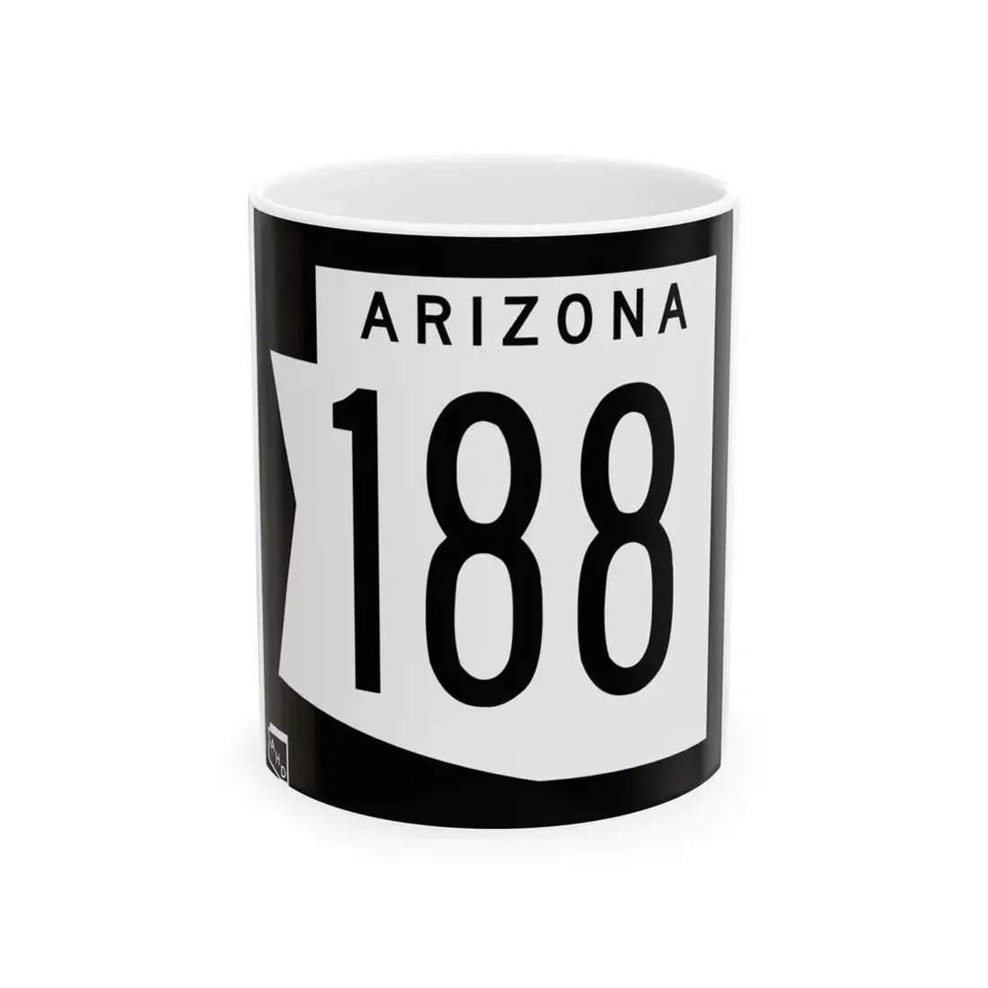 Arizona 188 1973 (Arizona) (Road Sign) White Coffee Mug 11oz - Go Mug Yourself