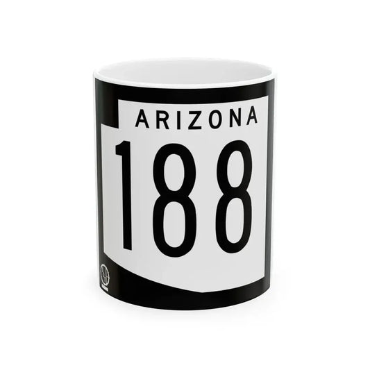 Arizona 188 1978 (Arizona) (Road Sign) White Coffee Mug 11oz - Go Mug Yourself