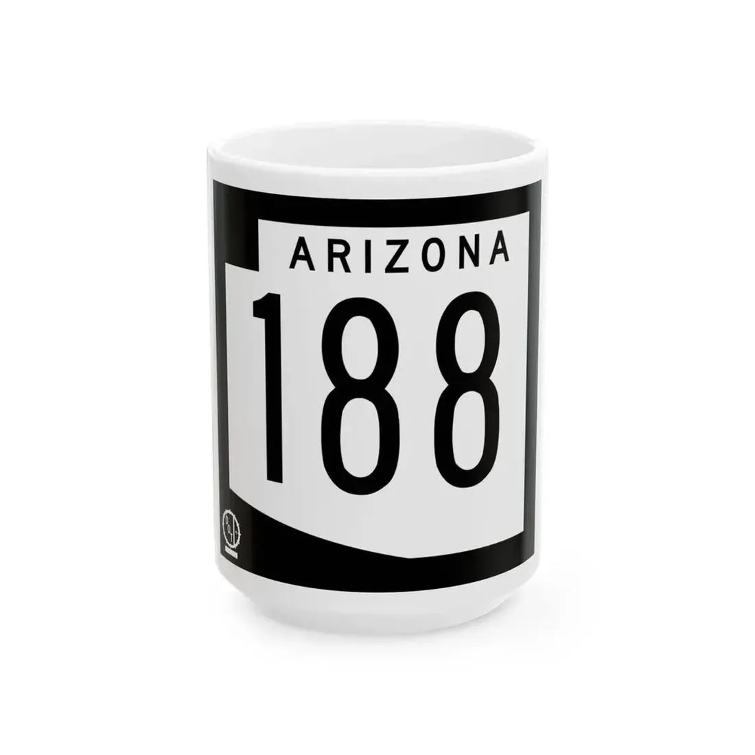 Arizona 188 1978 (Arizona) (Road Sign) White Coffee Mug 15oz - Go Mug Yourself