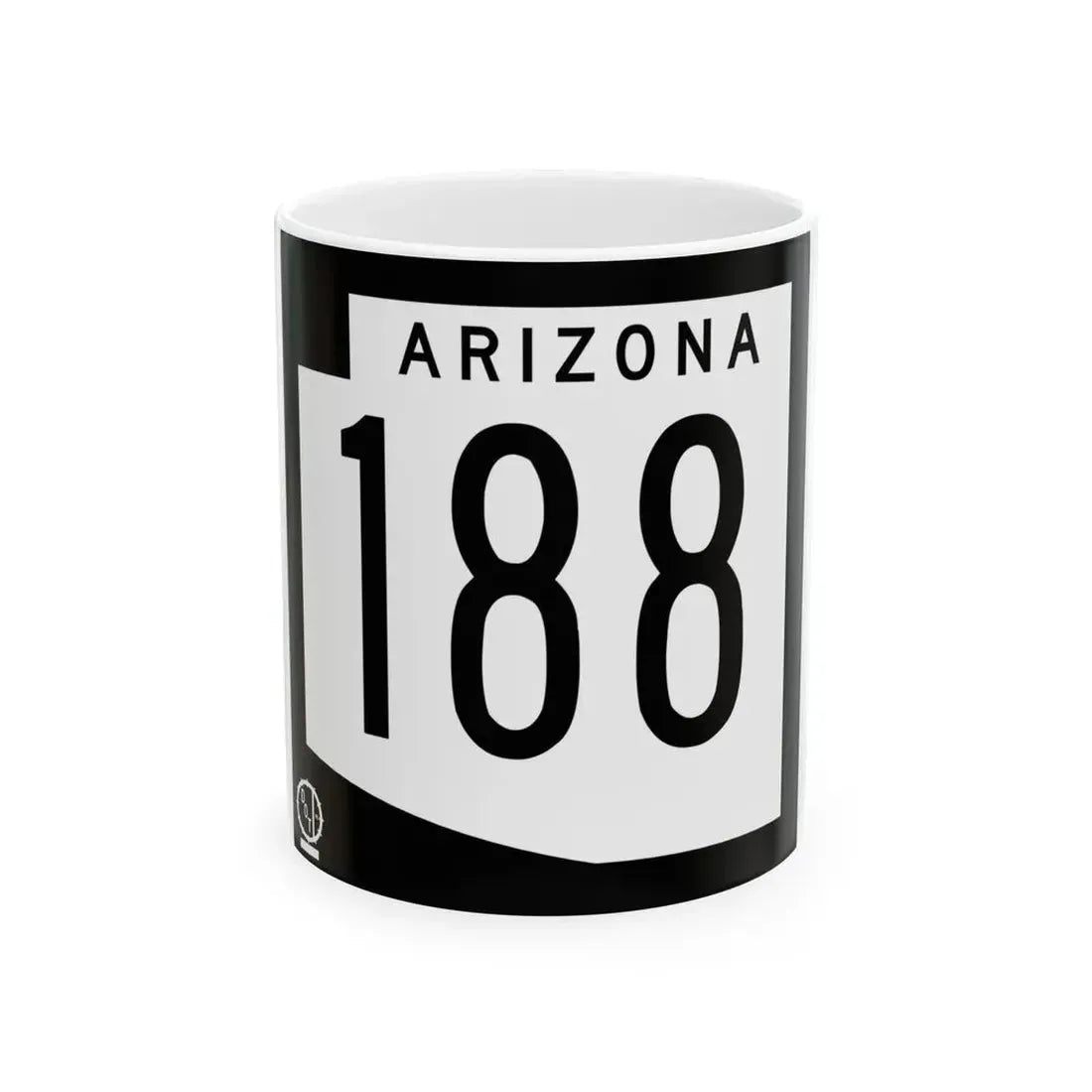 Arizona 188 1978 (Arizona) (Road Sign) White Coffee Mug - Go Mug Yourself