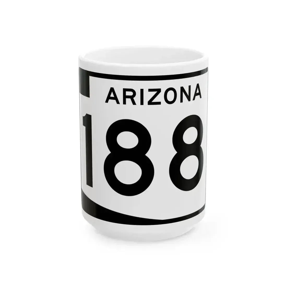 Arizona 188 (Arizona) (Road Sign) White Coffee Mug 15oz - Go Mug Yourself