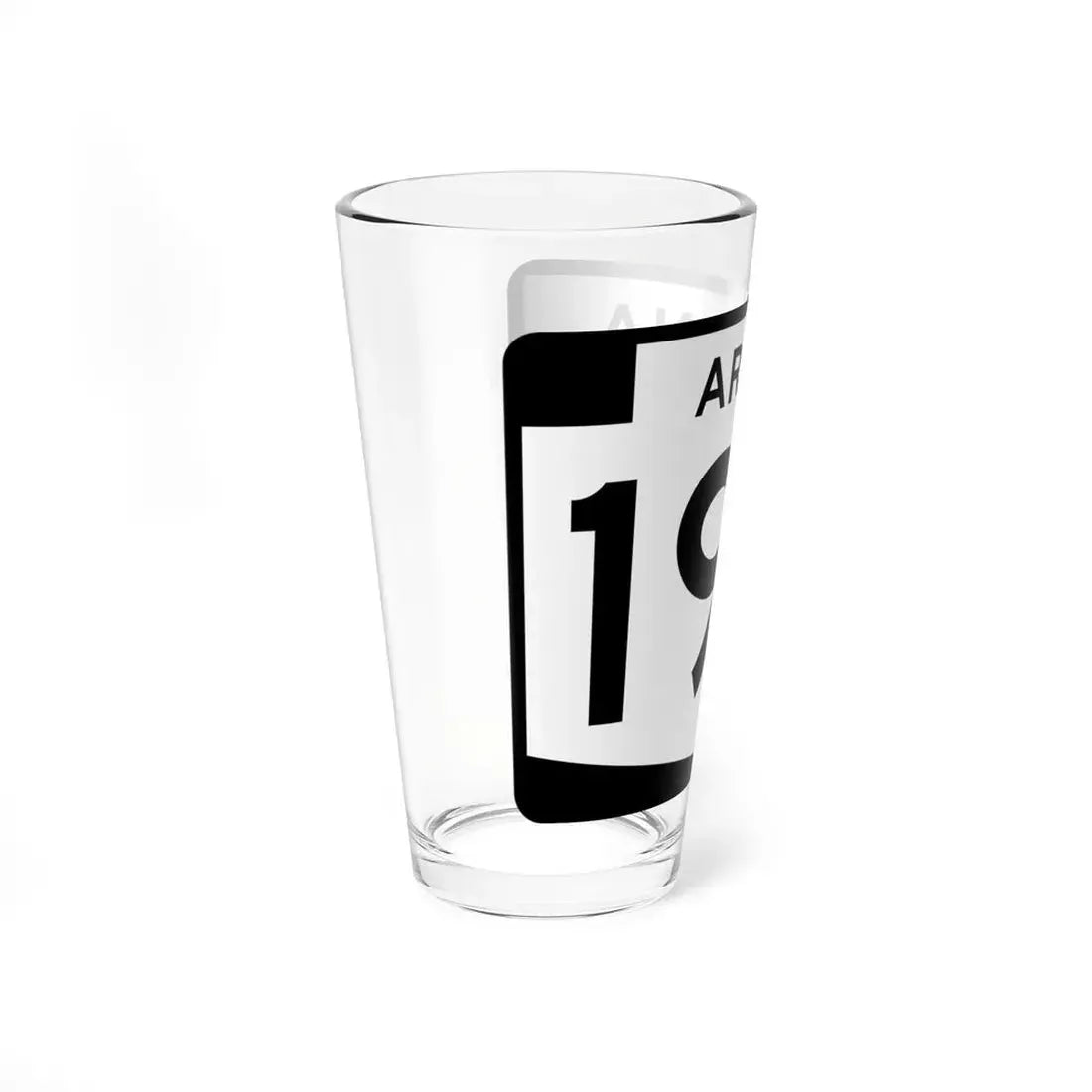 Arizona 195 (Arizona) (Road Sign) Pint Glss 16oz - Go Mug Yourself