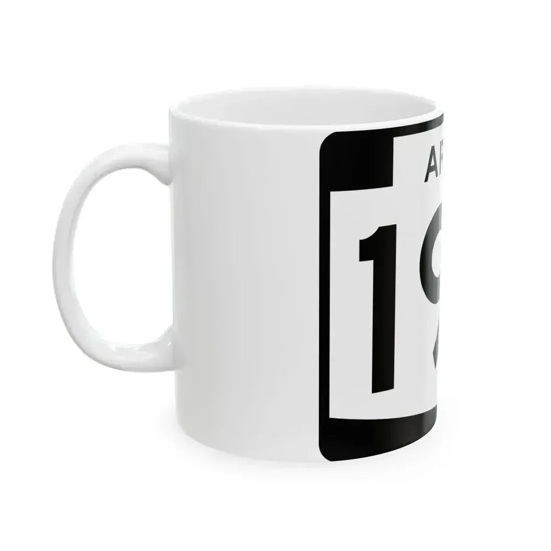 Arizona 195 (Arizona) (Road Sign) White Coffee Mug - Go Mug Yourself