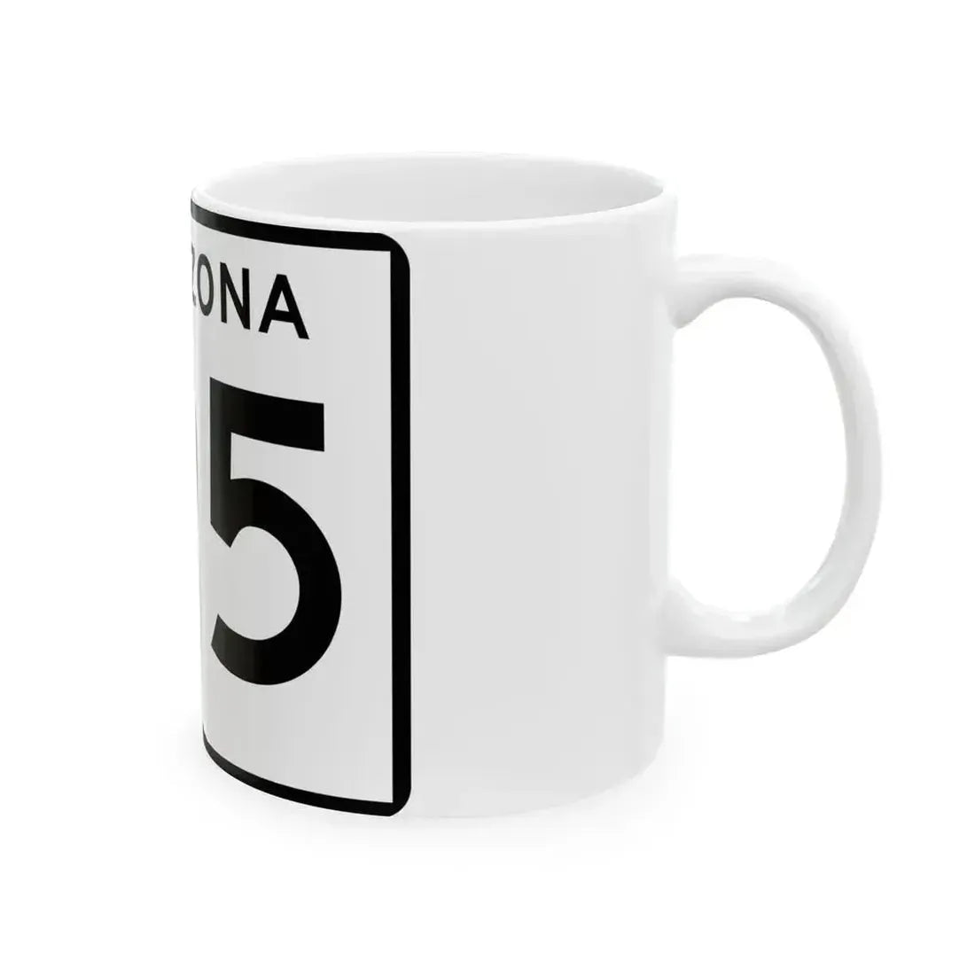 Arizona 195 (Arizona) (Road Sign) White Coffee Mug - Go Mug Yourself