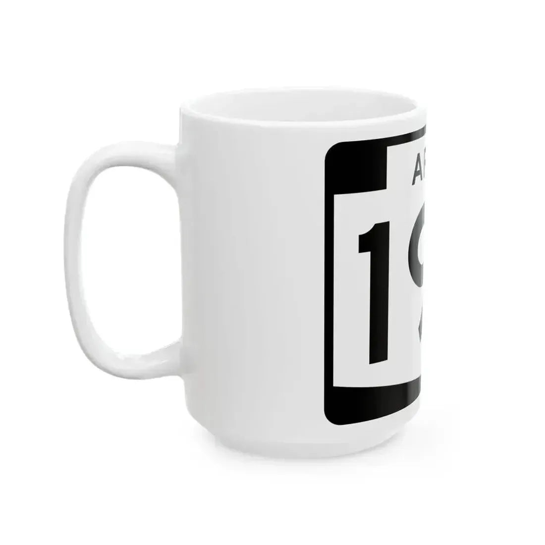 Arizona 195 (Arizona) (Road Sign) White Coffee Mug - Go Mug Yourself