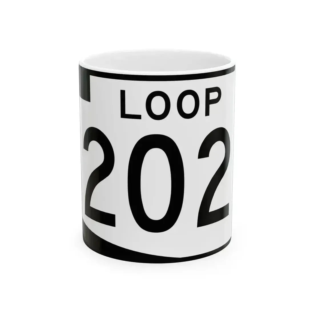 Arizona 202 (Arizona) (Road Sign) White Coffee Mug 11oz - Go Mug Yourself