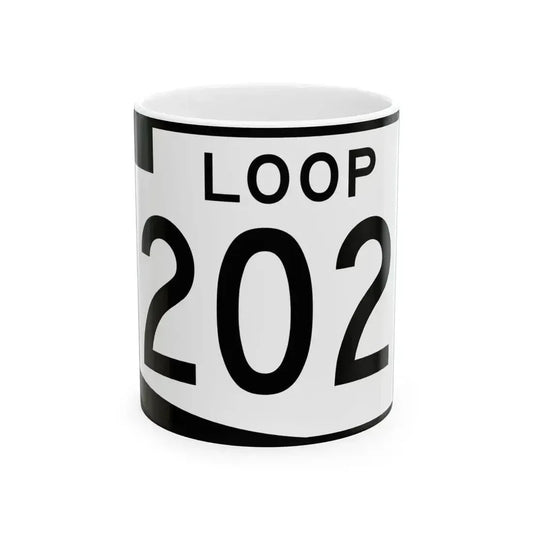 Arizona 202 (Arizona) (Road Sign) White Coffee Mug 11oz - Go Mug Yourself
