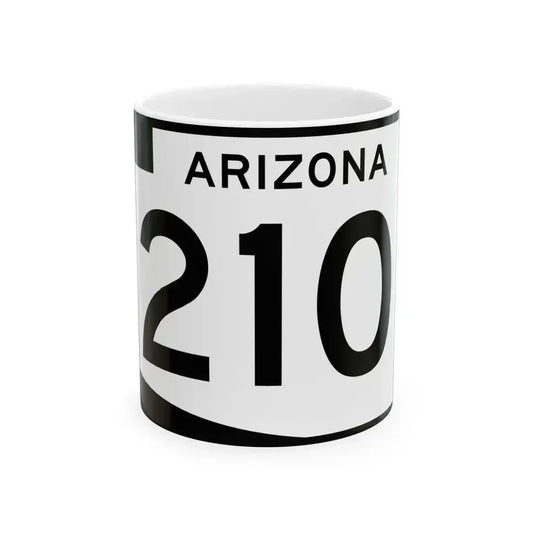 Arizona 210 (Arizona) (Road Sign) White Coffee Mug 11oz - Go Mug Yourself