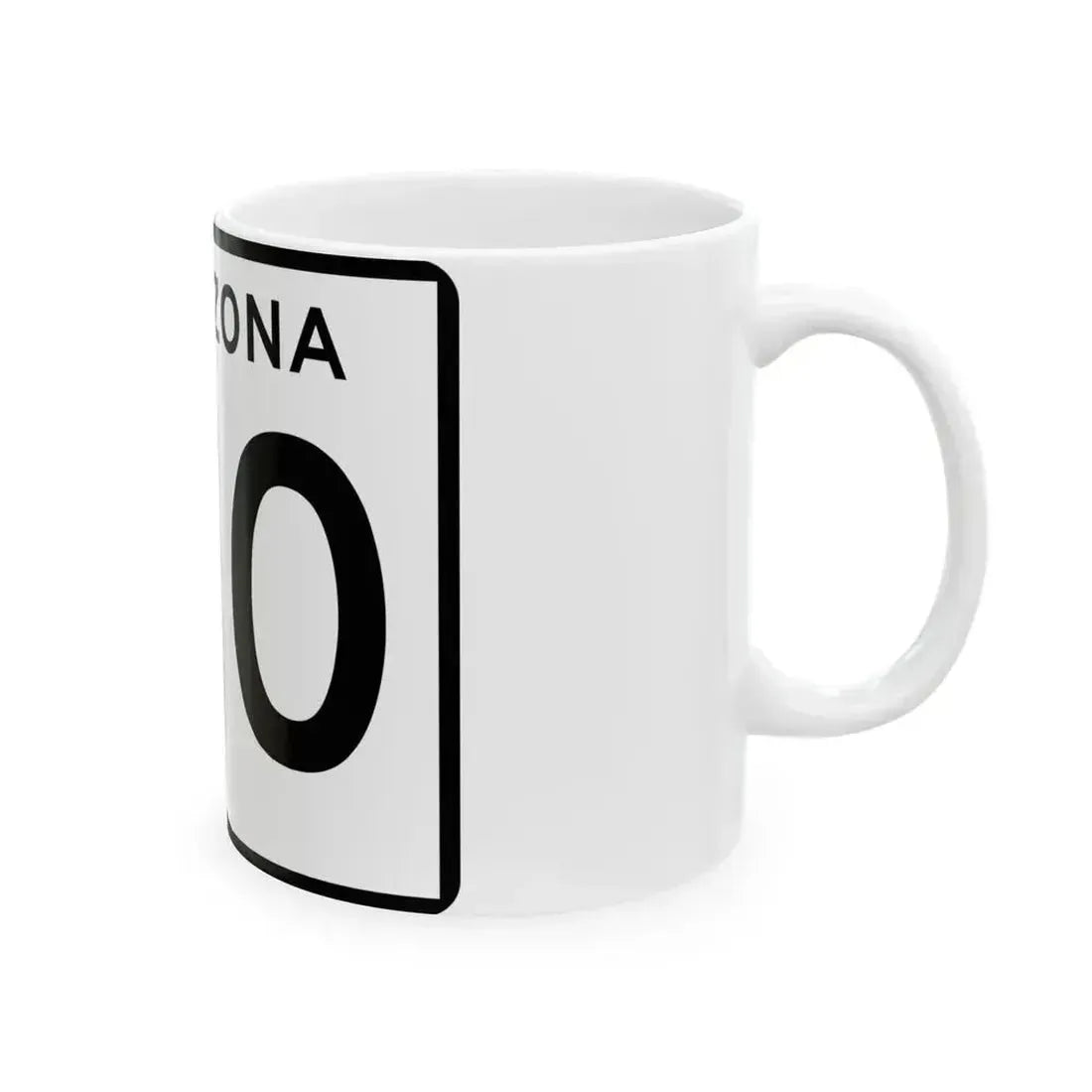 Arizona 210 (Arizona) (Road Sign) White Coffee Mug - Go Mug Yourself
