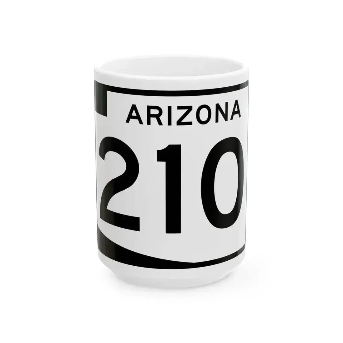 Arizona 210 (Arizona) (Road Sign) White Coffee Mug - Go Mug Yourself