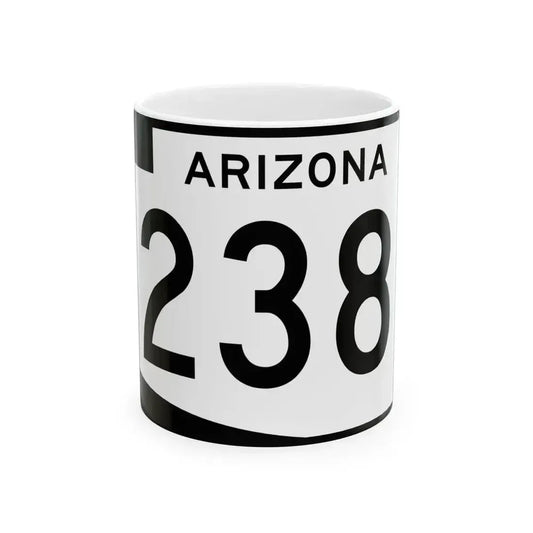 Arizona 238 (Arizona) (Road Sign) White Coffee Mug 11oz - Go Mug Yourself
