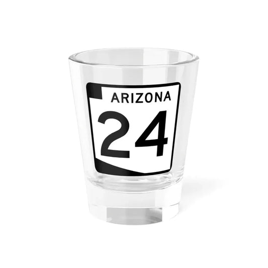 Arizona 24 (Arizona) (Road Sign) Shot Glass 1.5oz 1.5oz - Go Mug Yourself