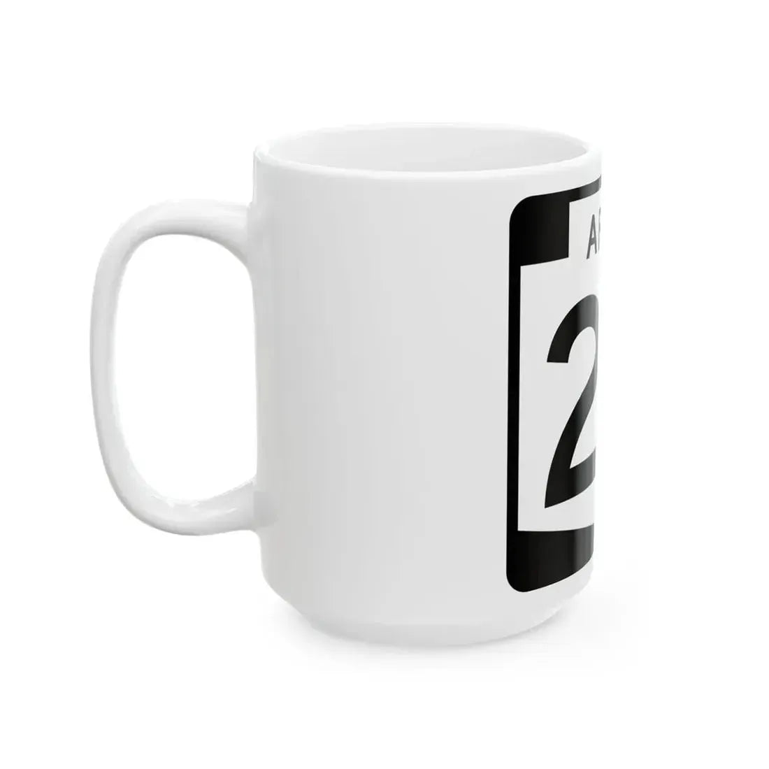 Arizona 24 (Arizona) (Road Sign) White Coffee Mug - Go Mug Yourself