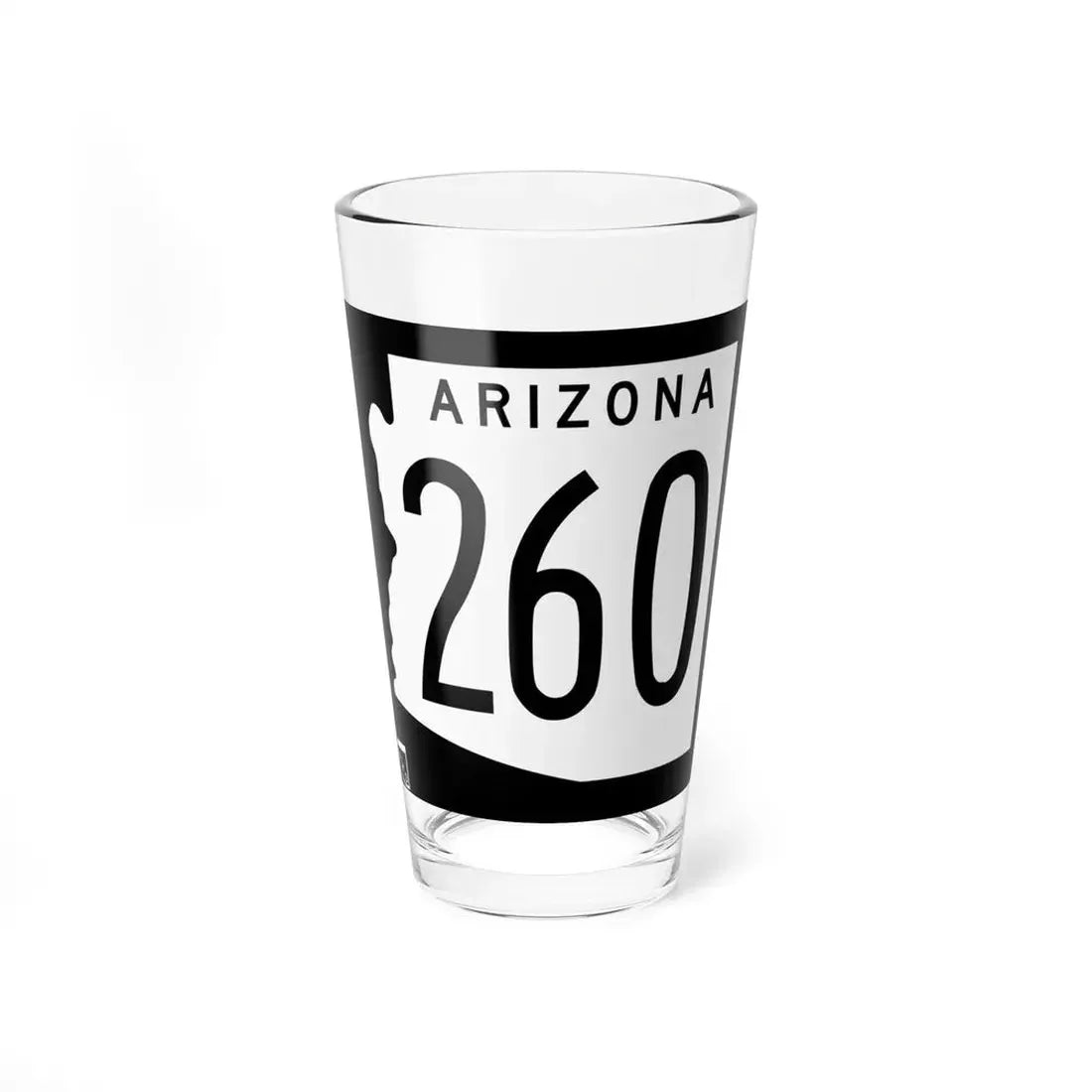 Arizona 260 1963 (Arizona) (Road Sign) Pint Glss 16oz 16oz - Go Mug Yourself