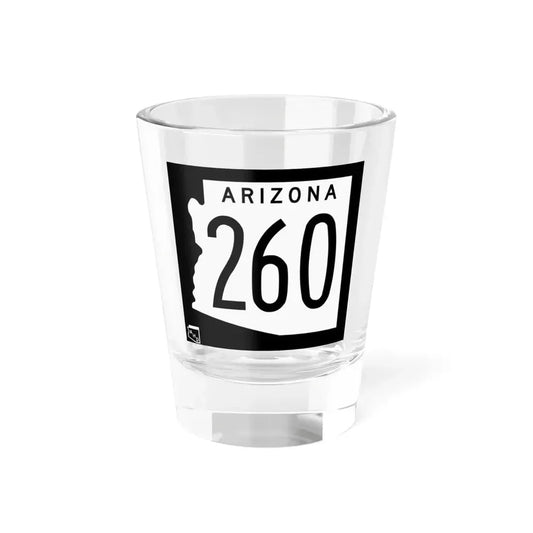 Arizona 260 1963 (Arizona) (Road Sign) Shot Glass 1.5oz 1.5oz - Go Mug Yourself