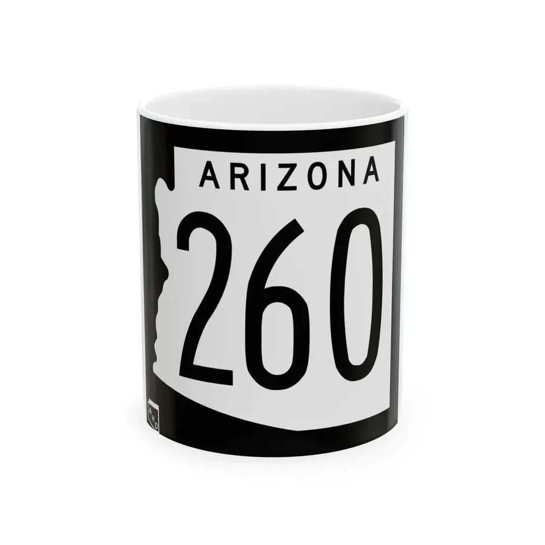 Arizona 260 1963 (Arizona) (Road Sign) White Coffee Mug 11oz - Go Mug Yourself