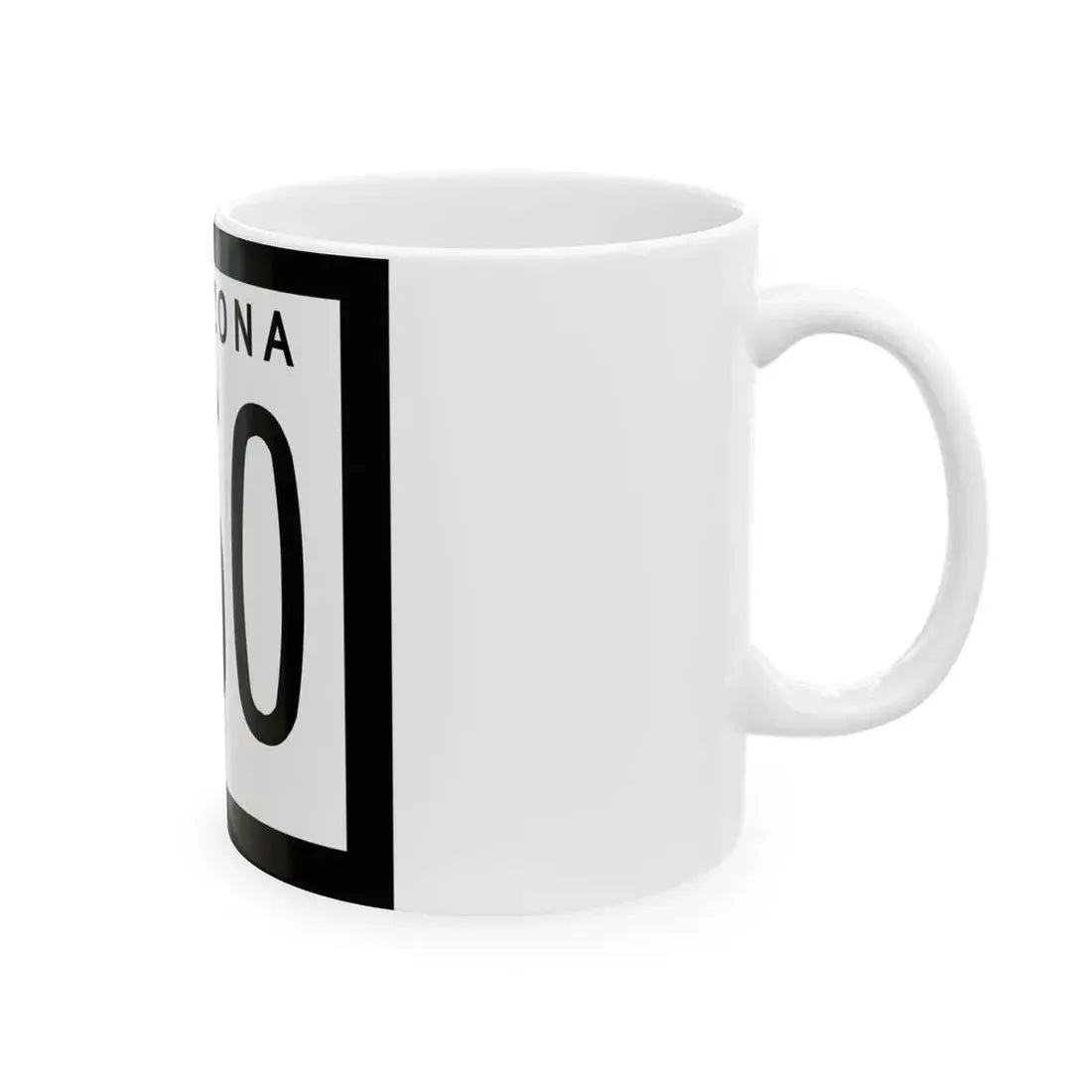 Arizona 260 1973 (Arizona) (Road Sign) White Coffee Mug - Go Mug Yourself